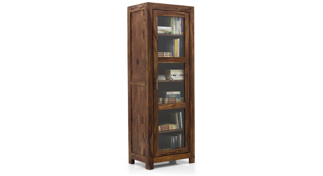 Murango Single-Door Display Cabinet(Teak)